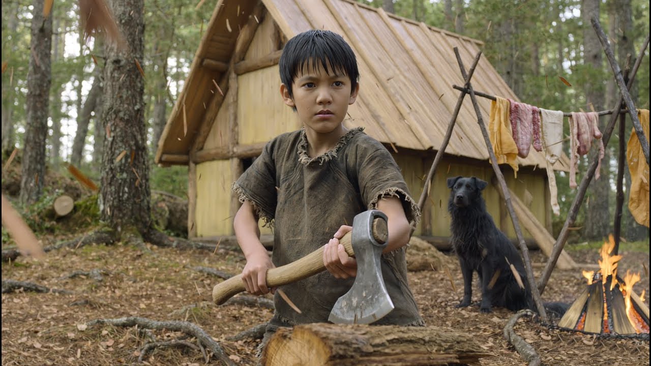 Мальчик-сирота мастерит ловушки для животных, чтобы выжить, и строит каменный пол на кухне.