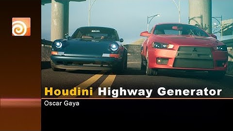 Houdini highway tool, Real time Unreal engine cinematic ( HDA included)
