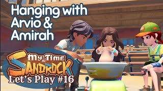 Hanging out with Sandrock Siblings: Arvio & Amirah | Let's Play My Time at Sandrock 16