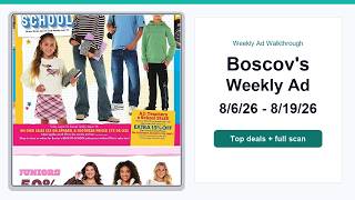 Boscov's Weekly Ad (8/6/26 - 8/19/26) Top Deals