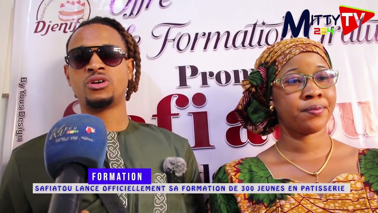 Azize M Barry apporte son soutien au projet de Melly Bah.Formation de 300 jeunes en pâtisserie