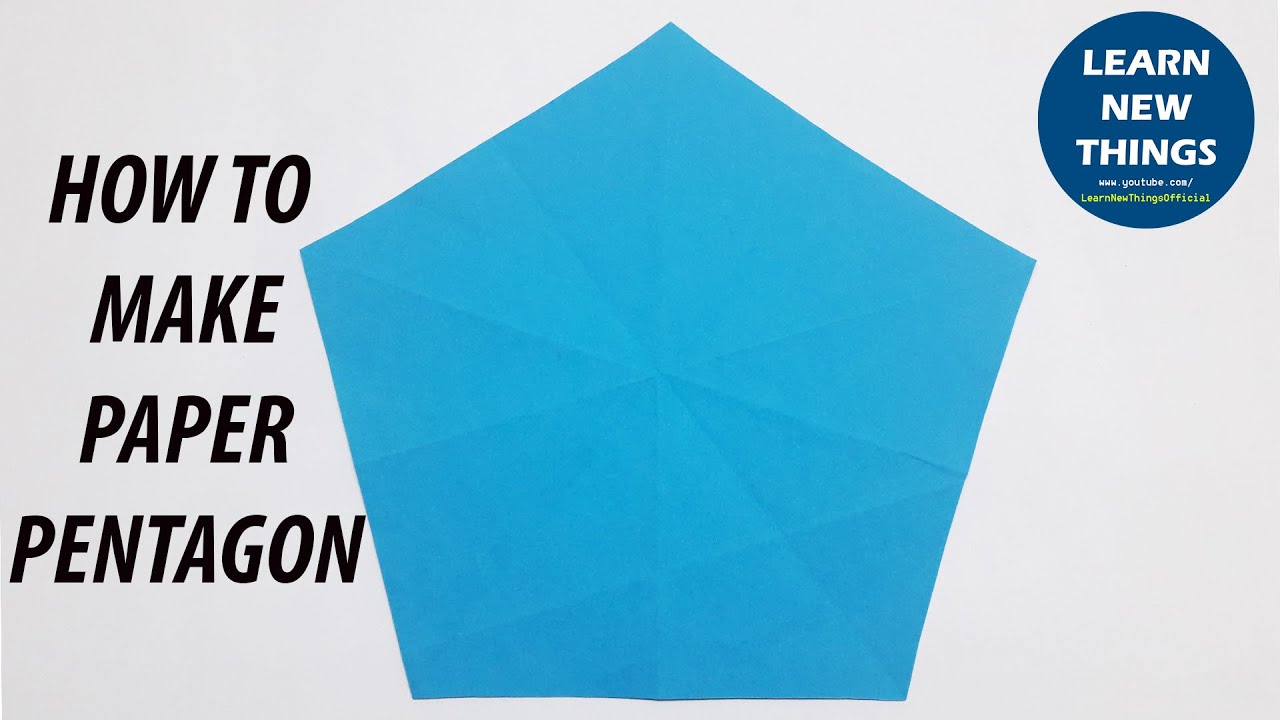 How to Create a Perfect Paper Pentagon from a Square Paper | DIY | Easy Origami Tutorial