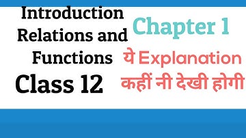 [PDF] Relations and Functions | Class 12 | Introduction | Elements of Mathematics and NCERT