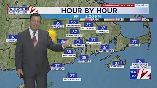 WPRI 12 Weather Forecast 25 Sunny Friday Light Snow Saturday