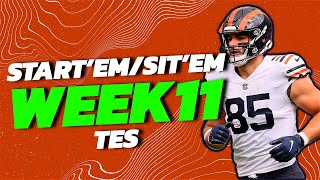 MUST START and SIT Tight Ends for Week 11!
