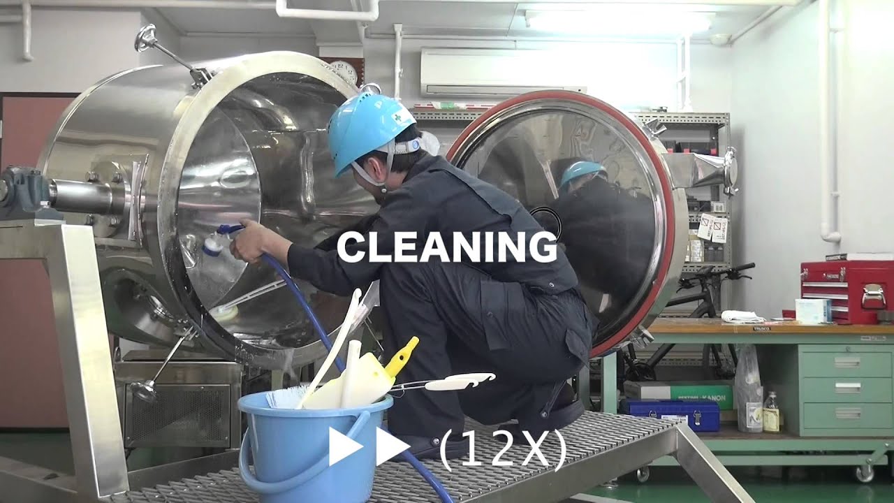 ターニング スプレードライヤー 洗浄デモンストレーション TR Spray Dryer Cleaning Demonstration