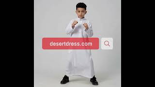 Pakaikan Si Kecil Anda Pakaian Bergaya | Jubah Saudi Anak untuk Idul Fitri, Haji & Umrah