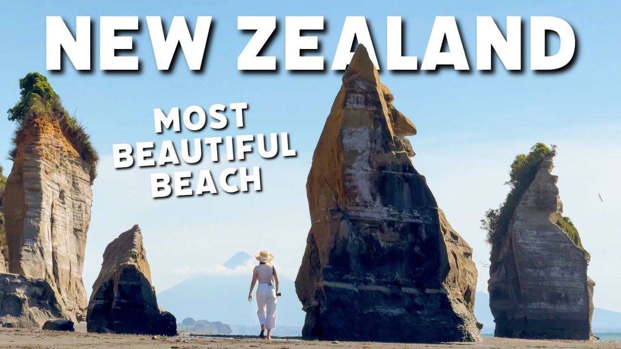 Мы посетили самый красивый пляж Новой Зеландии 🤯 (Путешествия по Новой Зеландии)