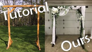 Making our Own DIY Wedding Arch! | Vlog