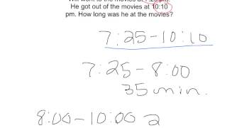 4th Grade: Elapsed Time Tutorial 2
