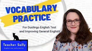 VOCABULARY practice for DUOLINGO and IMPROVING ENGLISH