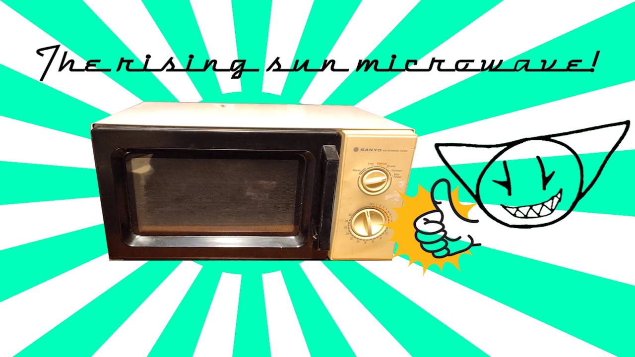 I bought a 40 year old Sanyo microwave oven - YouTube