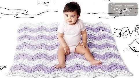 Create a Stunning Chevron Baby Blanket with Easy Crochet