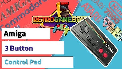 Amiga 3 Button Controller Joystick Gamepad Demonstration