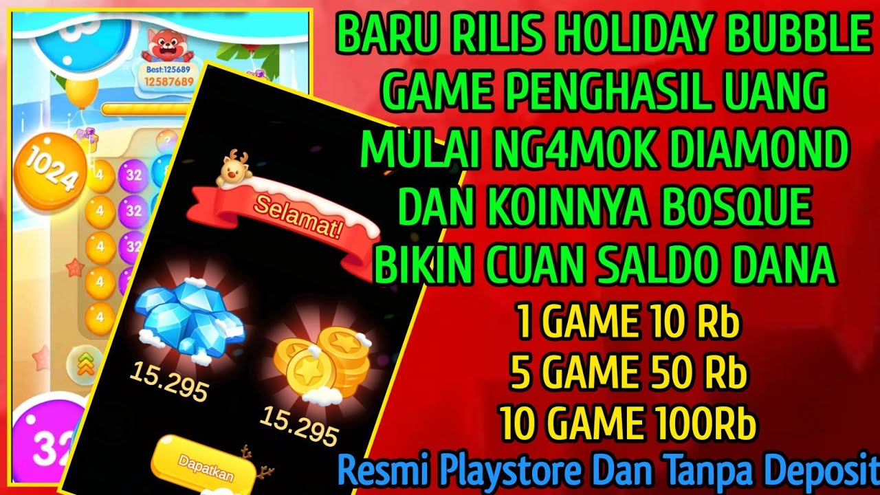 Holiday Bubble GAME PENGHASIL UANG 2022 TERBUKTI MEMBAYAR APLIKASI