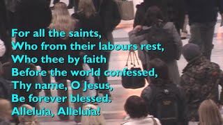 For All the Saints Who From Their Labours (Tune: Sine Nomine - 6vv) [with lyrics for congregations]