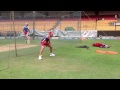 Virat Kohli takes the speed catching test