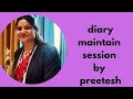 Diary maintain Session by preetesh #diary #diaryofsadshayari