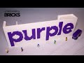 Lego Purple Logo with Purple Mattresses Speed Build