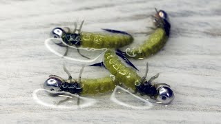 "Живой" Ручейник с Лапками за Пару минут! Caddis Larva. Простая и рабочая имитация