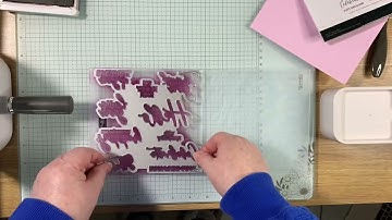 Demonstrating the new Thoughtful Moments Hybrid Embossing Folder.
