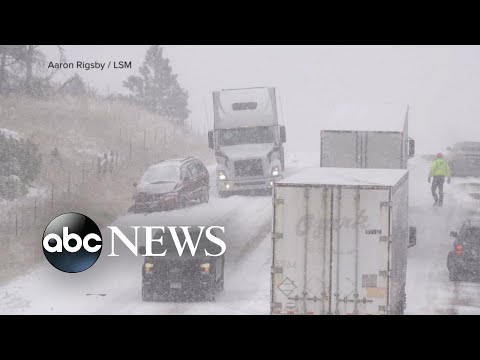 ‘Potentially historic’ winter storm brings 2 feet of snow to Rockies