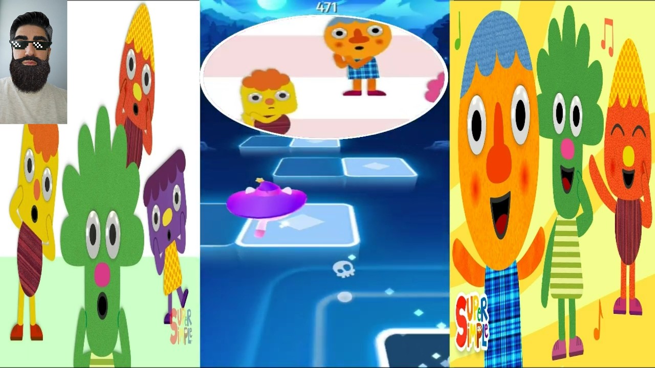 This Is A Happy Face Noodle & Pals Super Simple Songs Tiles Hop by