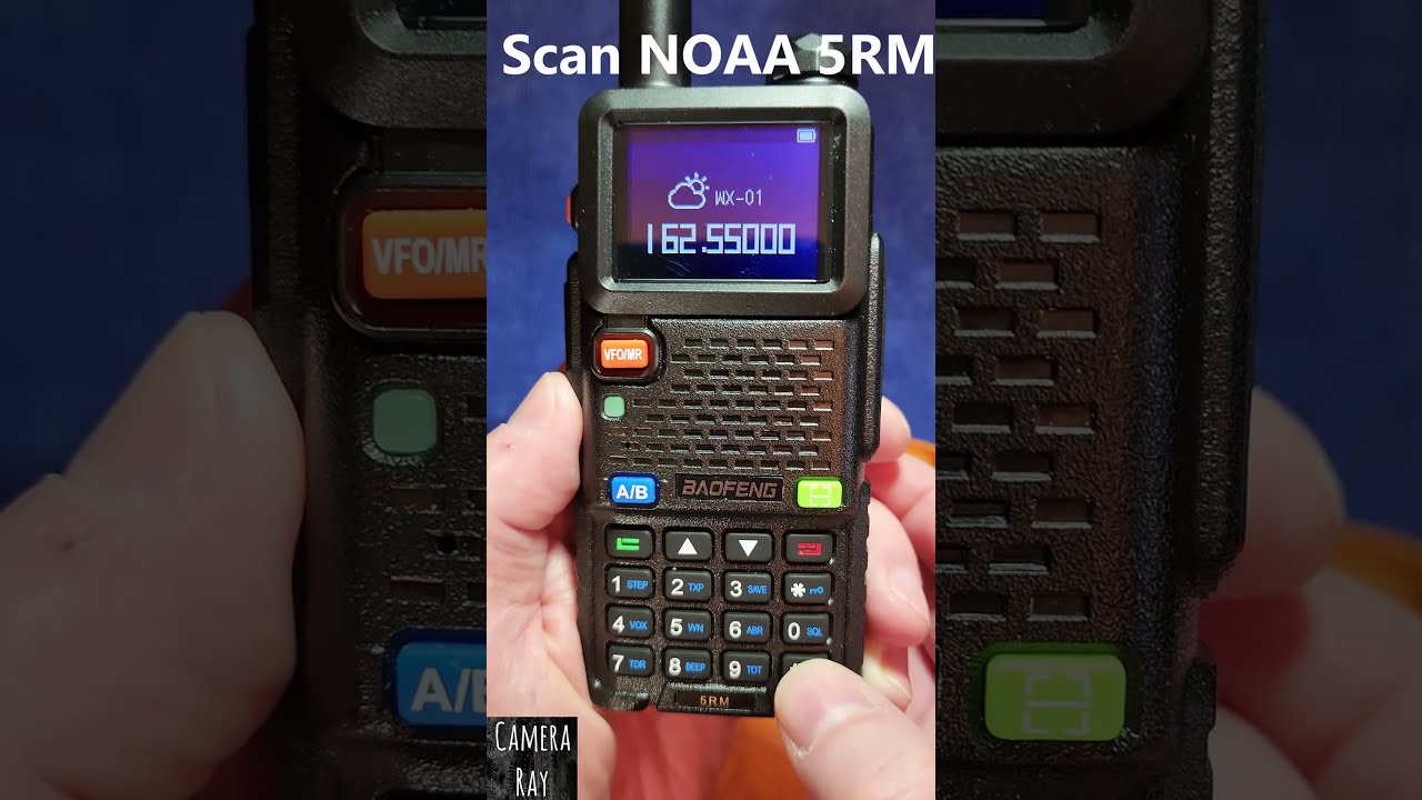Scan NOAA Weather Channels Baofeng 5RM Radio Baofeng5rm