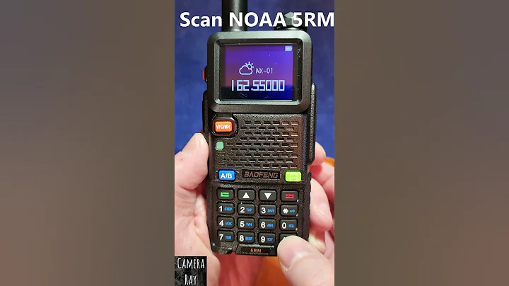 Scan NOAA Weather Channels Baofeng 5RM Radio #baofeng #baofeng5rm