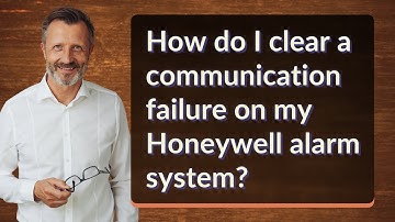 How do I clear a communication failure on my Honeywell alarm system?