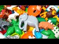Satisfying Building Blocks Marble Run ASMR Gather! Popular animal marble coaster
