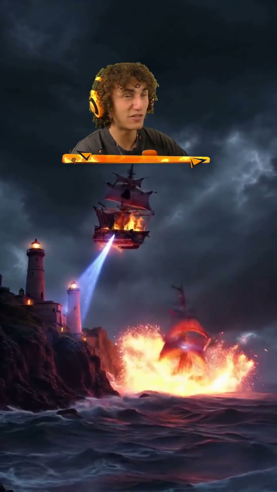 FLYING Pirate Ships Blasting LASERS at Island!