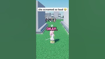 she screamed so loud 😭 #roblox #funny #trolling #troll #memes #meme #gaming