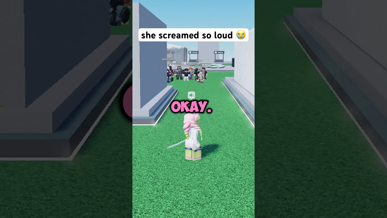 she screamed so loud 😭 