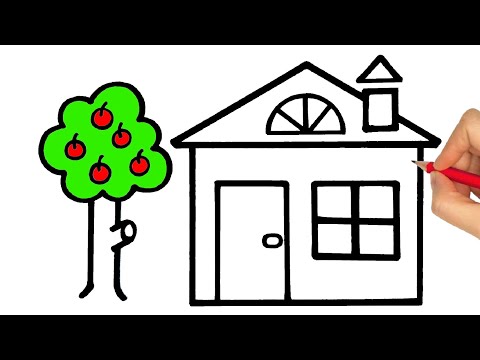 Vidéo: Comment Dessiner Une Maison Et Un Arbre