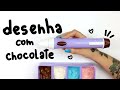 TESTANDO CANETA QUE DESENHA APENAS COM CHOCOLATE! - SERÁ QUE É BOA?