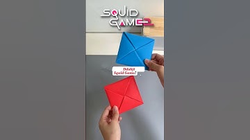 How to make ddakji 😍 Squid game #shorts #trending #ddakji #squidgame2 #minivlog #crafts