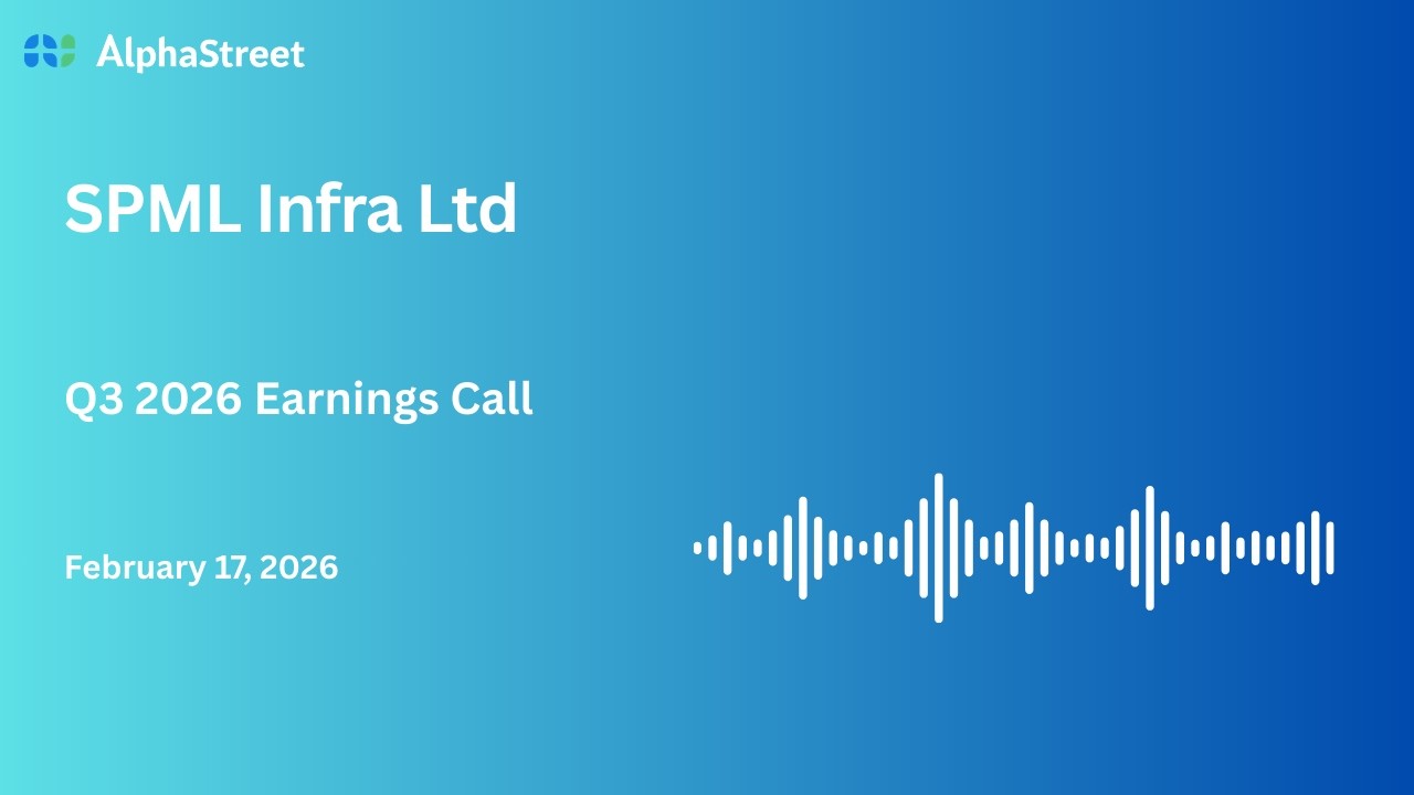Spml Infra Ltd Q3 FY2025-26 Earnings Conference Call - YouTube