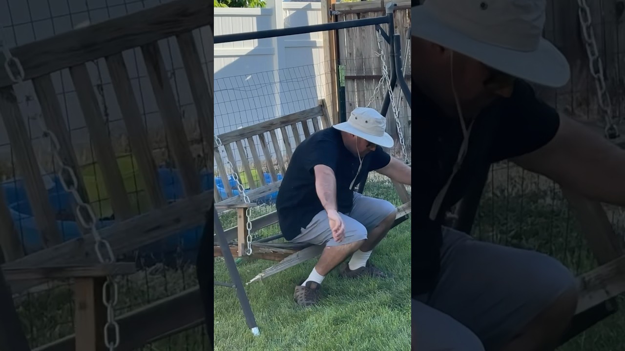 Sibling Embarrassed After His Fat Dad Broke The Bench!