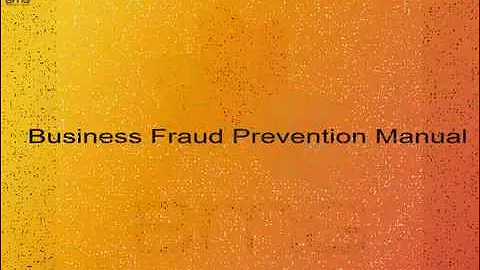 Info training Business Fraud Prevention Manual—ACFE Version