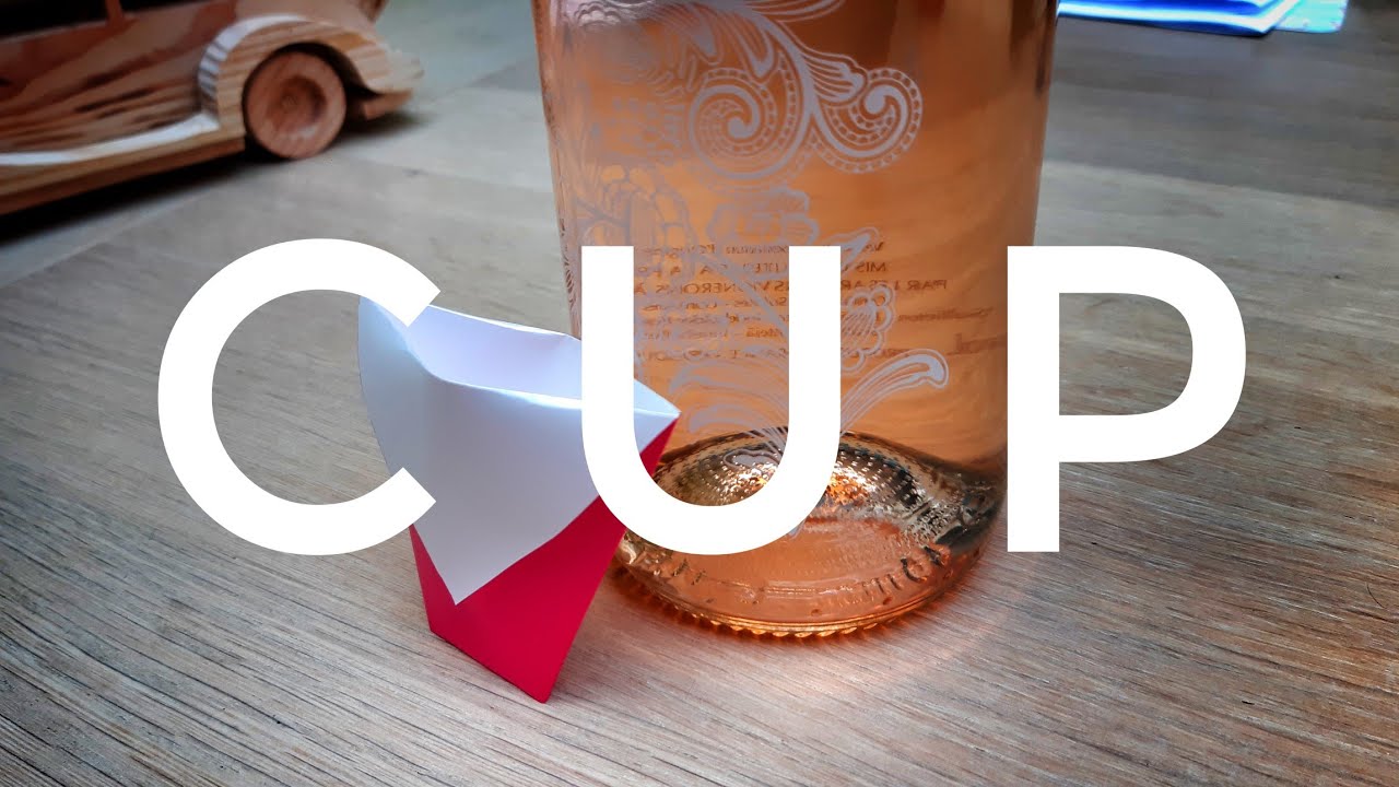 How to make a paper cup - YouTube