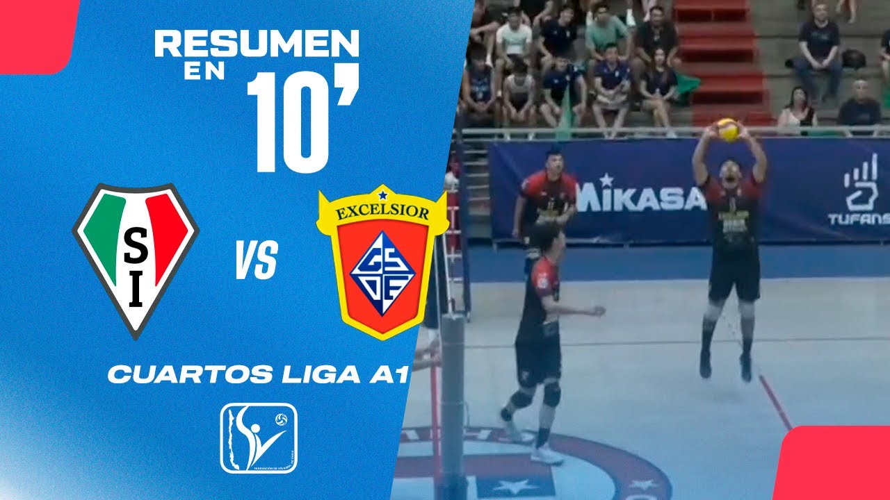 🏐Resumen en 10': Stadio Italiano vs Excelsior - Cuartos de Final Liga A1 Varones 2025