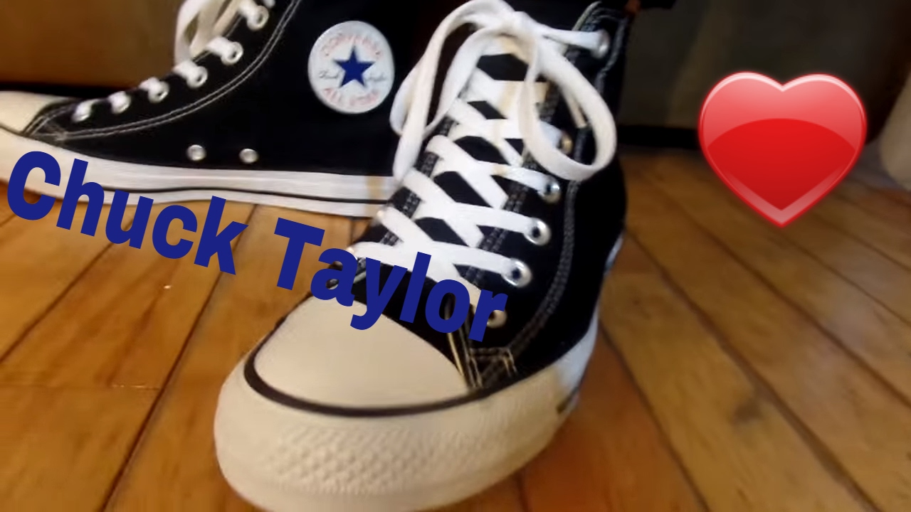 Unboxing Black High top converse |Sister does my voice-over - YouTube