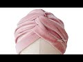 Twisted Turban Cap with Luxurious Fabric from Blankitten