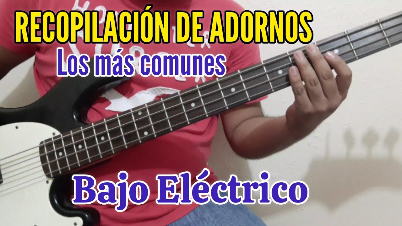 ADORNOS en Bajo Eléctrico para CORRIDOS Y NORTEÑAS | ¿Cómo tocar adornos en el bajo? / Tutorial