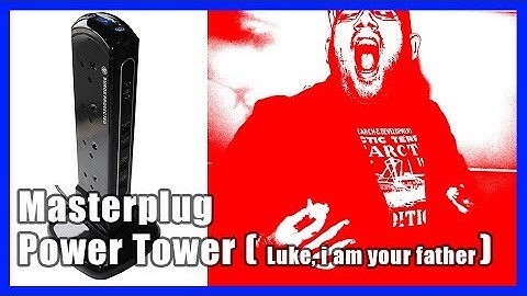 Masterplug SRPTU122PB USB Charging Surge Protected Extension Lead Power Tower 12 Sockets - Unboxing