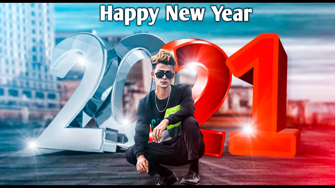 PicsArt Happy New Year Photo Editing 2021 | PicsArt new year photo Editing  | Step By Step In Hindi - YouTube