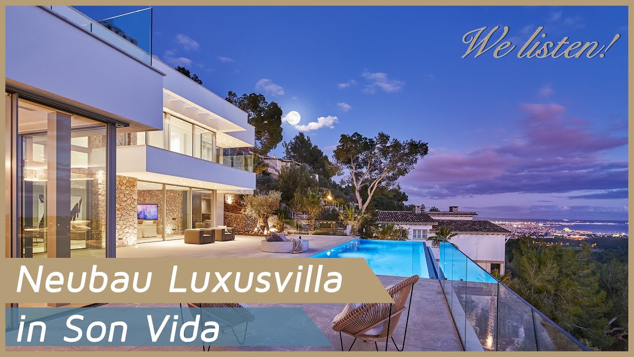 Neubau Luxusvilla in Son Vida – Perfektion bis ins kleinste Detail mit traumhaften Palma Blick