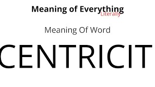 Meaning of Word - Eccentricities Meaning