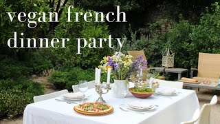 Making a vegan French dinner at a beautiful home in France!